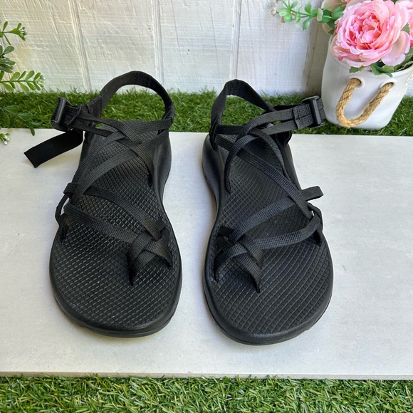 CHACO Z Cloud X 1 black ADJUSTABLE STRAPS CUSHIONED SANDAL classic size 9 women - Picture 13 of 14